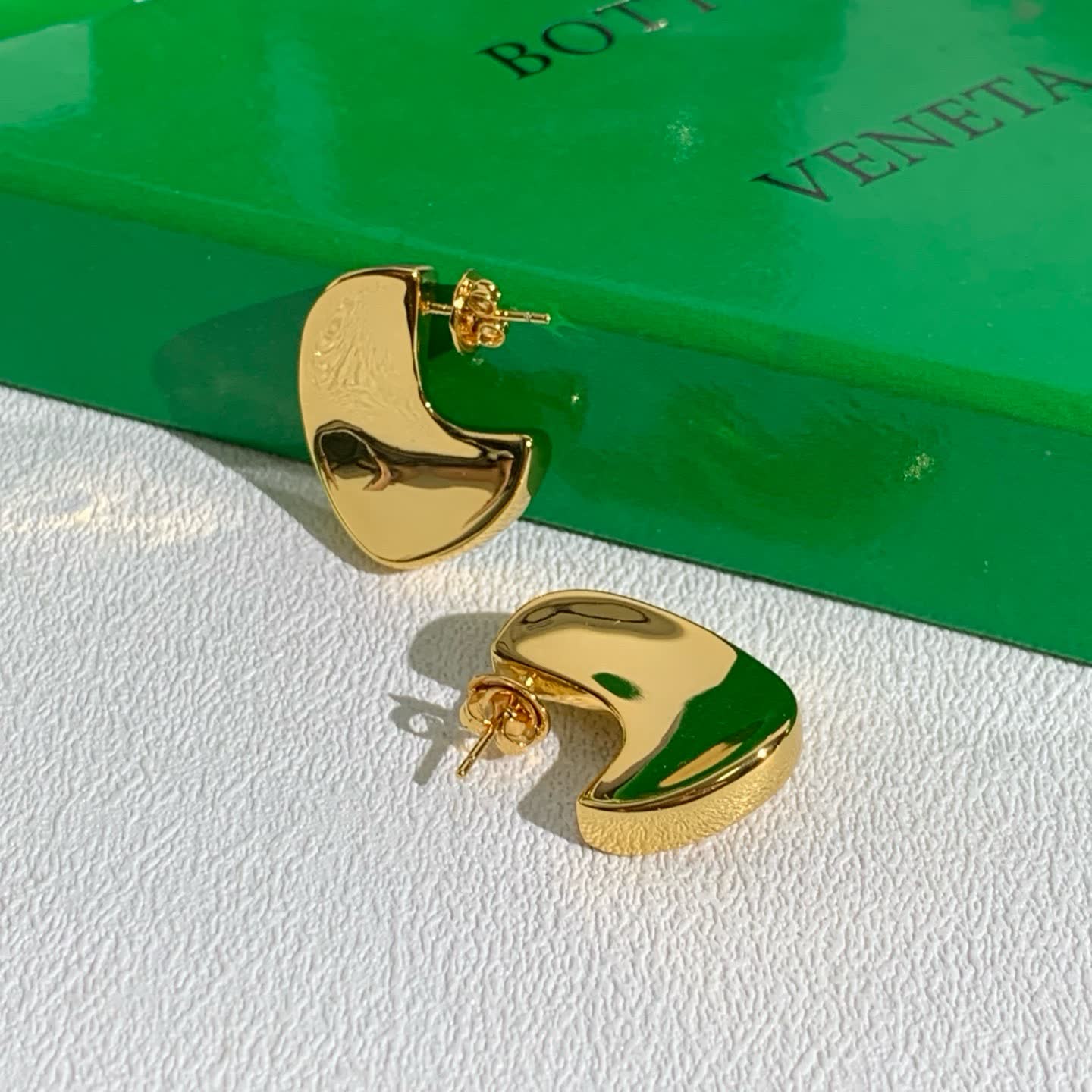 Bottega Veneta Gold Hoop Earrings